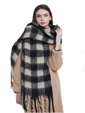 Plaid Fashion Blanket Scarf